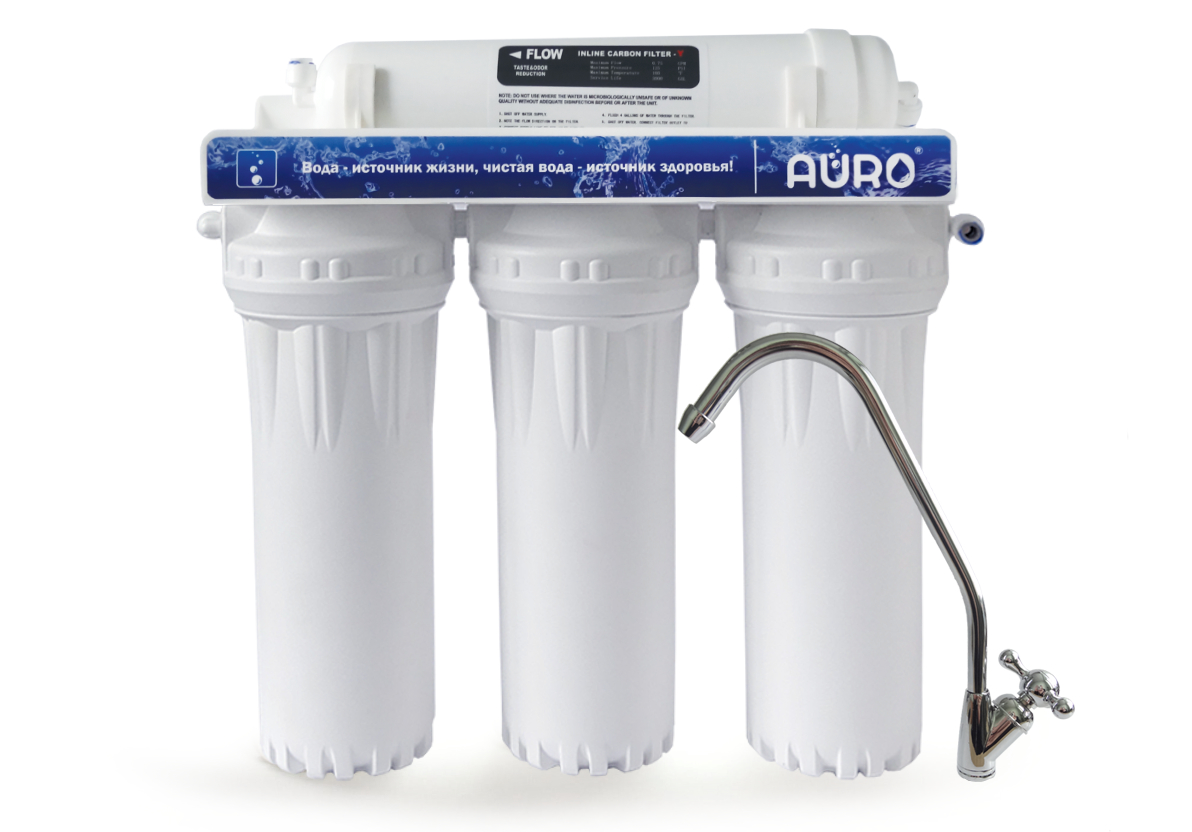Проточний фільтр чотириступінчастою очищення води AURO-304